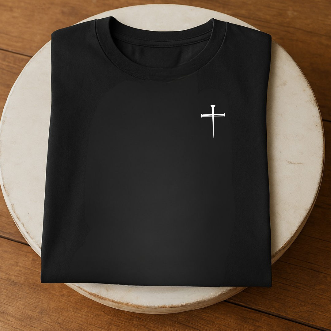 Folded Love Like Jesus Christian T-shirt shown in clean flat lay style
