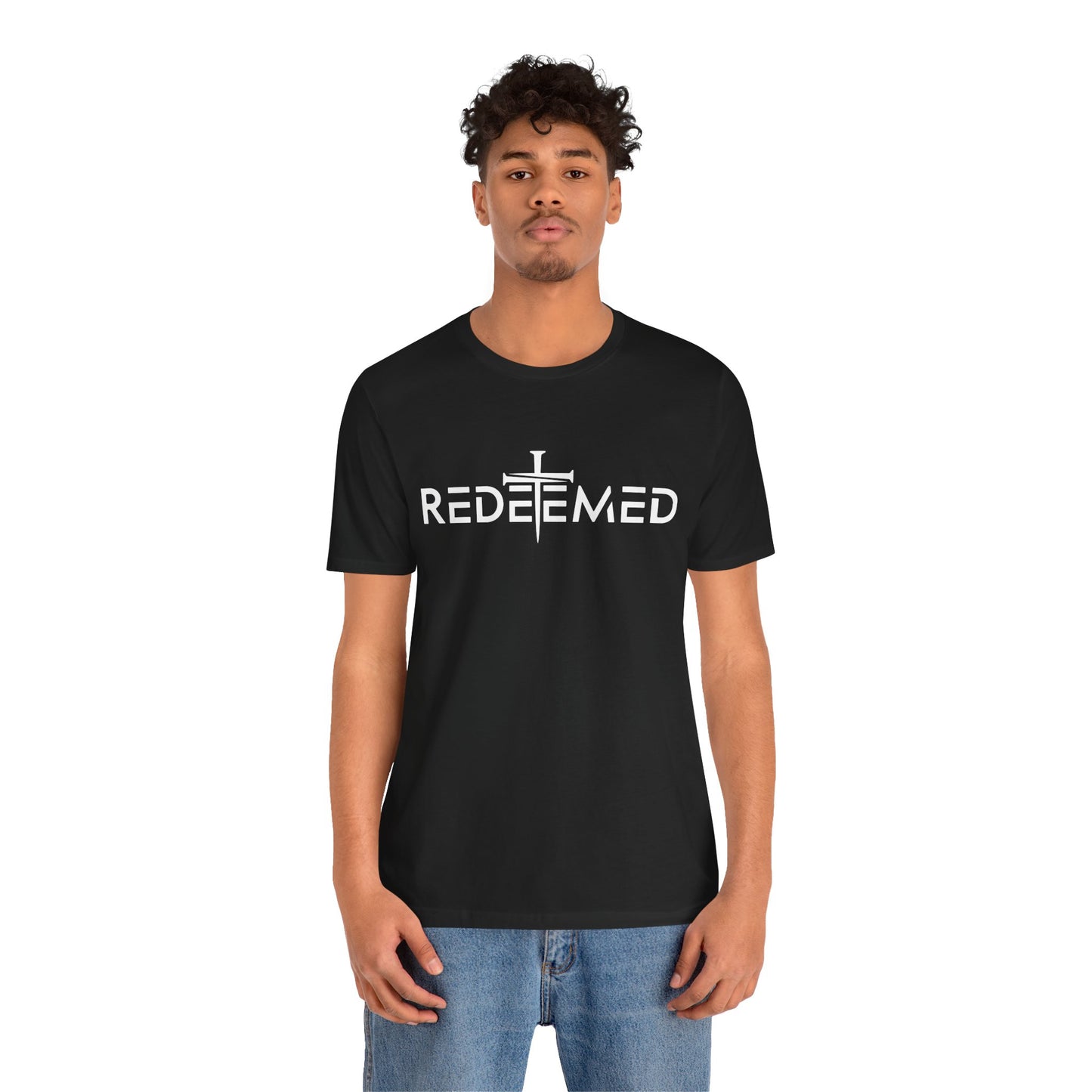Redeemed Christian T-Shirt – Faith Cross Jesus Shirt | PrintParadise